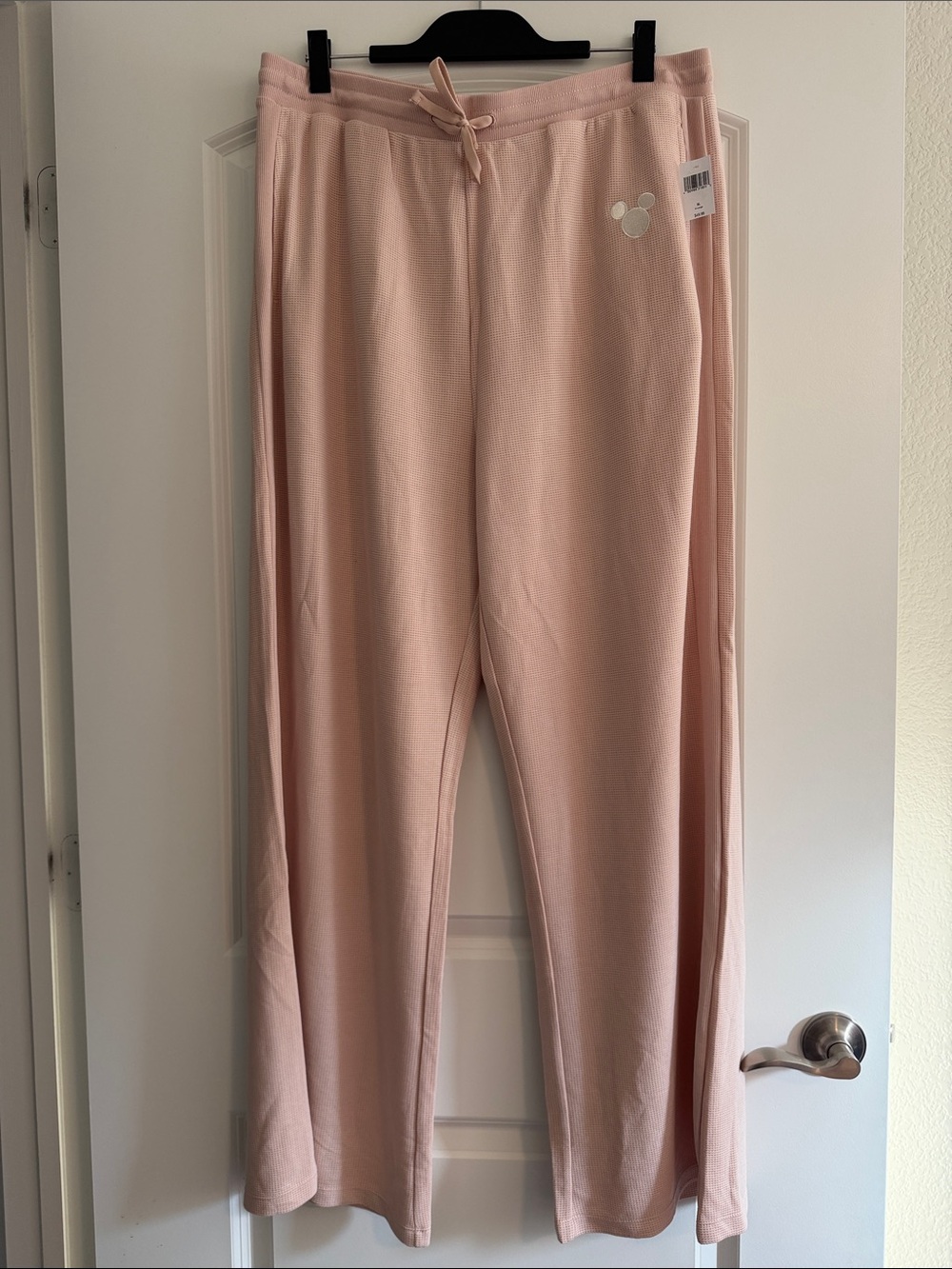Disney Parks Waffle Knit Lounge Pants in Pink XL NWT